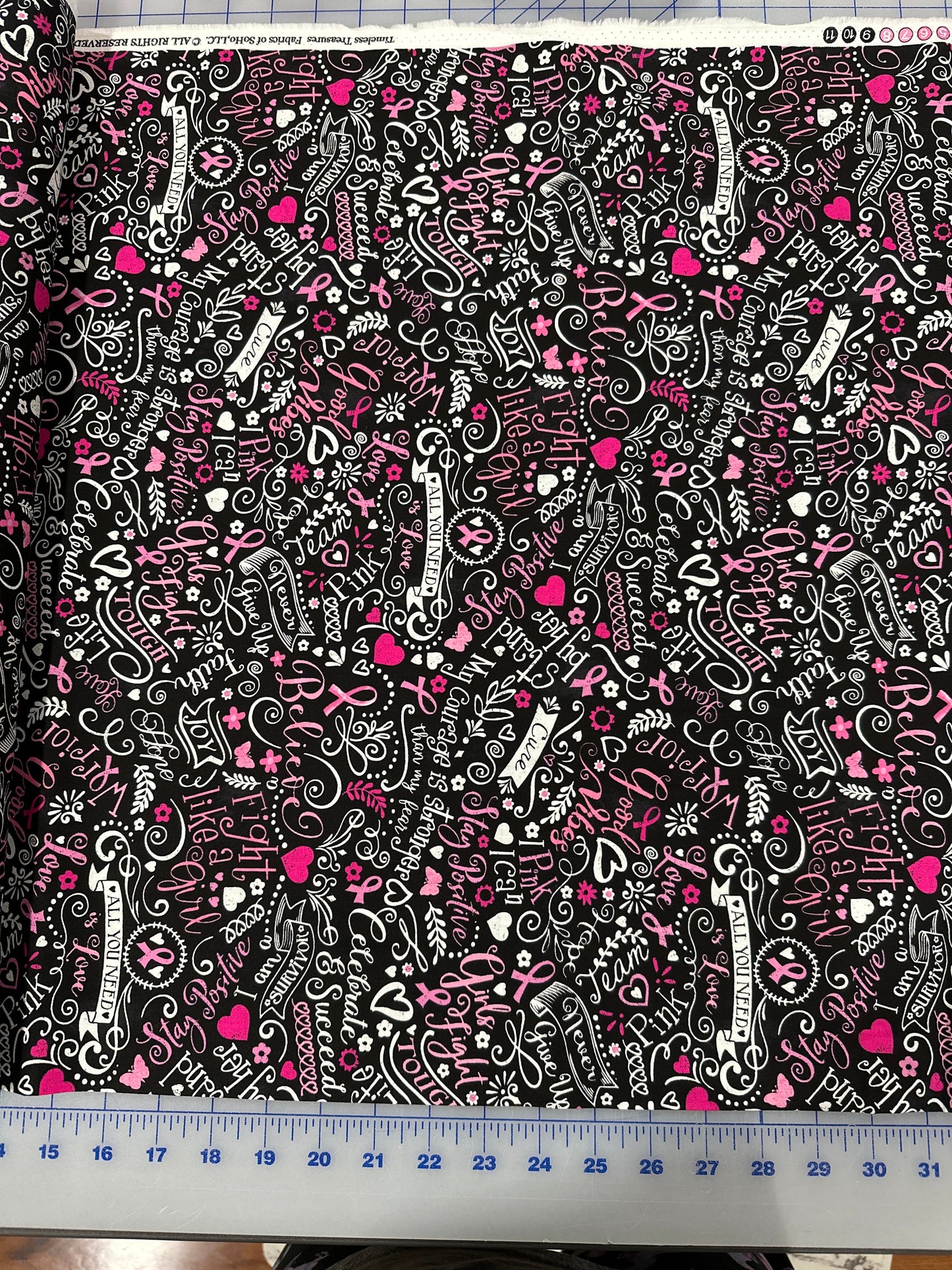 Gail - Breast Cancer fabric by Timeless Treasures