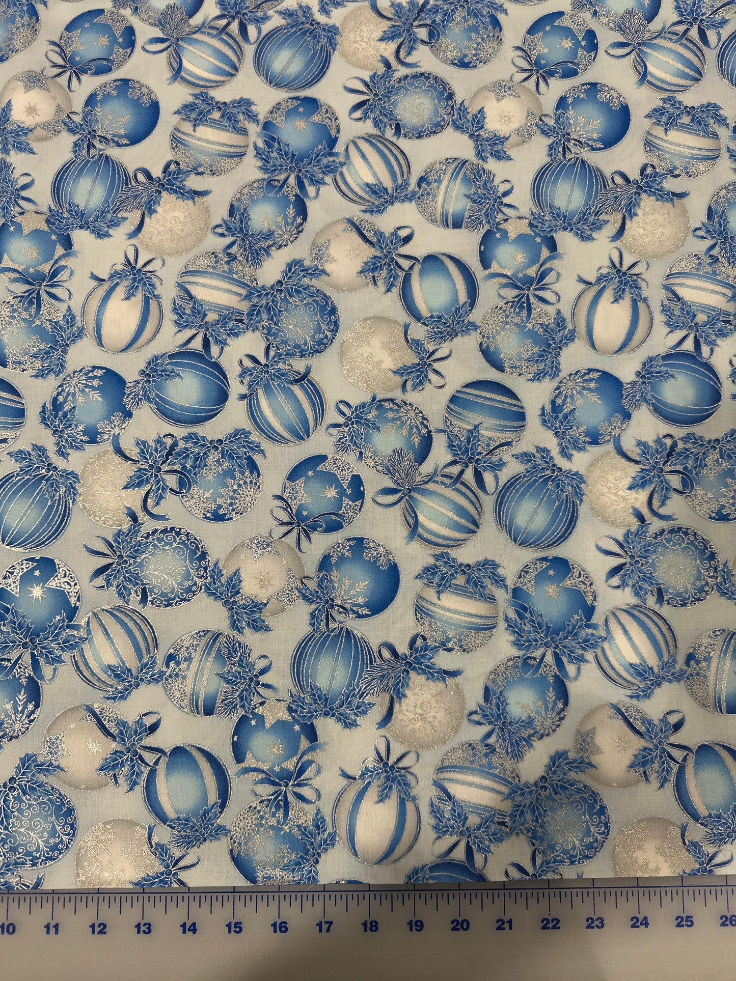 Holiday Flourish 15 Sky by Robert Kaufman Fabrics