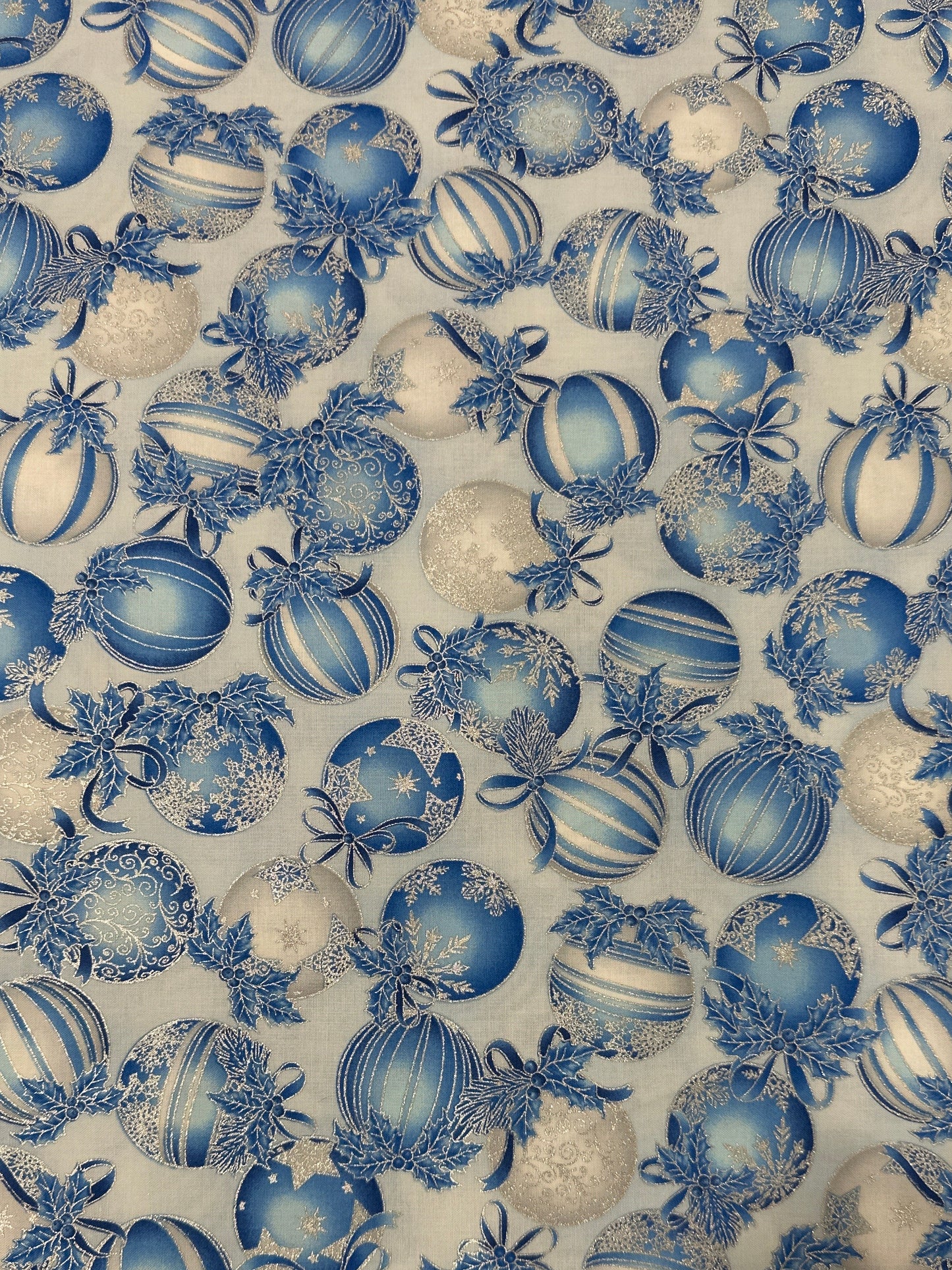 Holiday Flourish 15 Sky by Robert Kaufman Fabrics