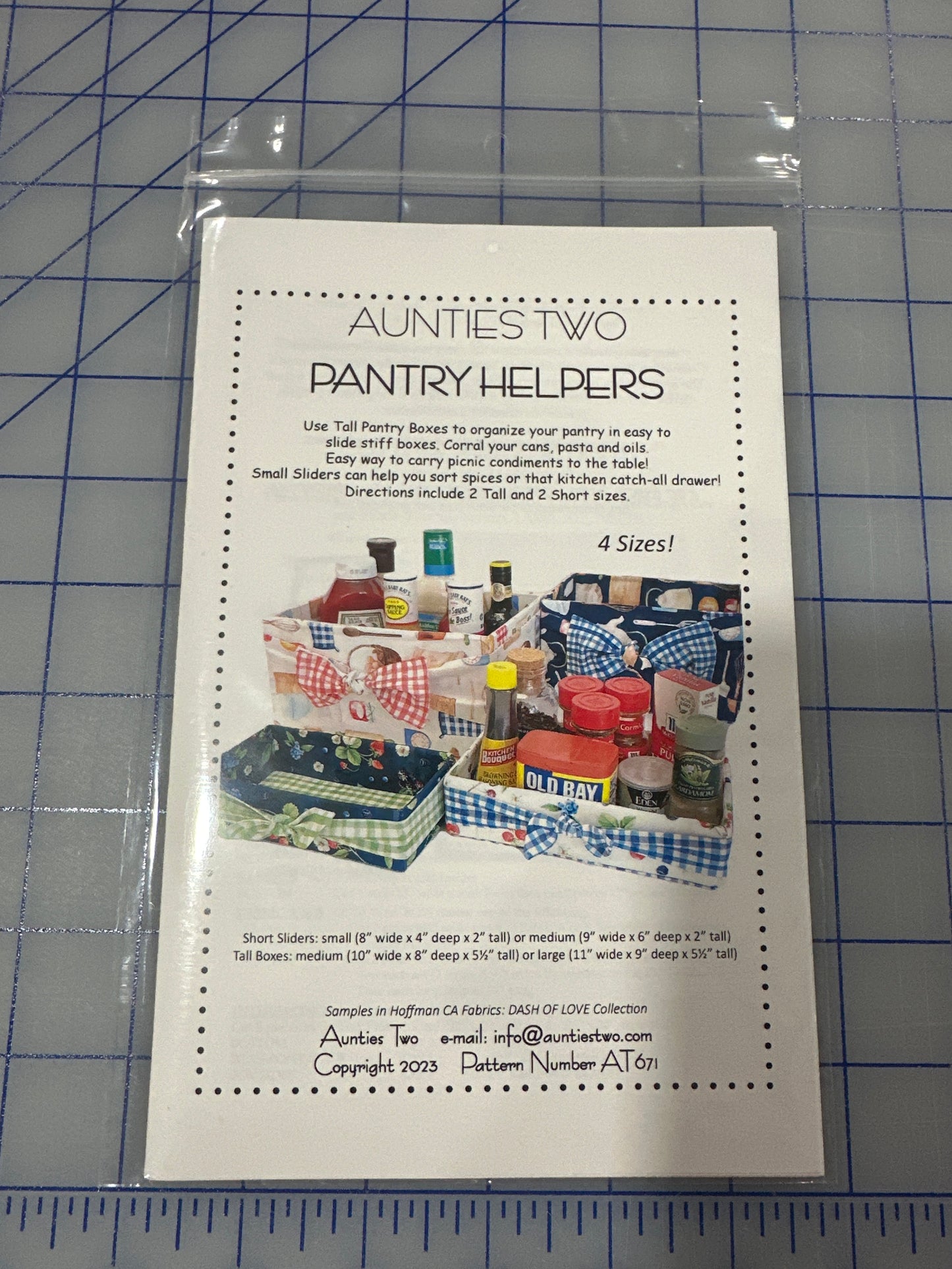 Aunties Two Pantry Helpers Pattern