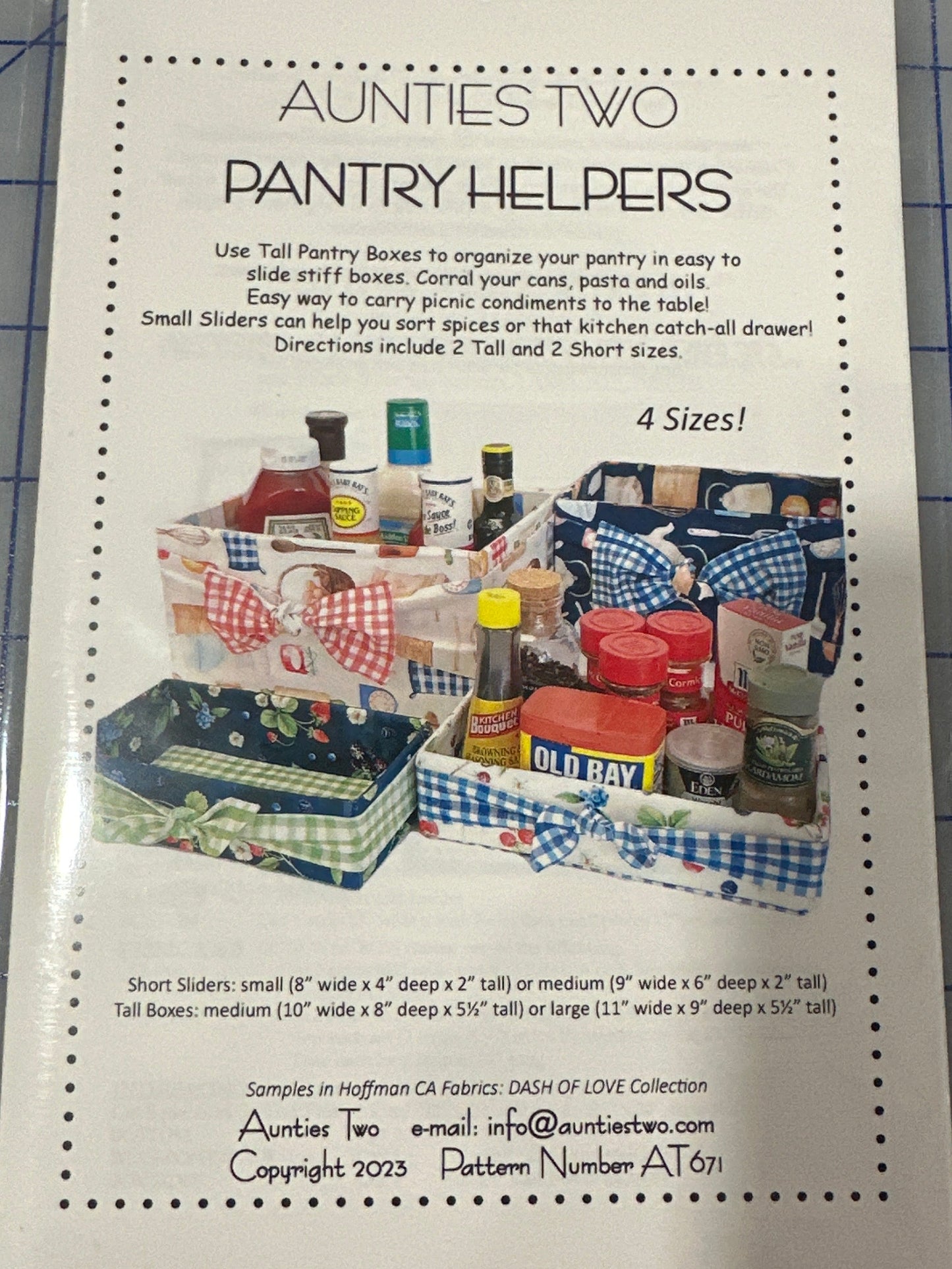 Aunties Two Pantry Helpers Pattern