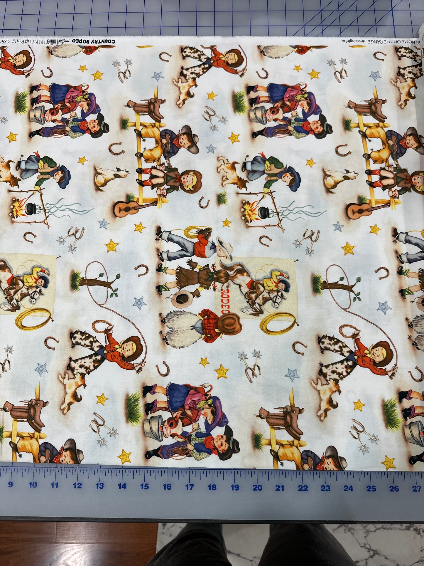 Courtney Rodeo - Home On The Range by Michael Miller Fabrics