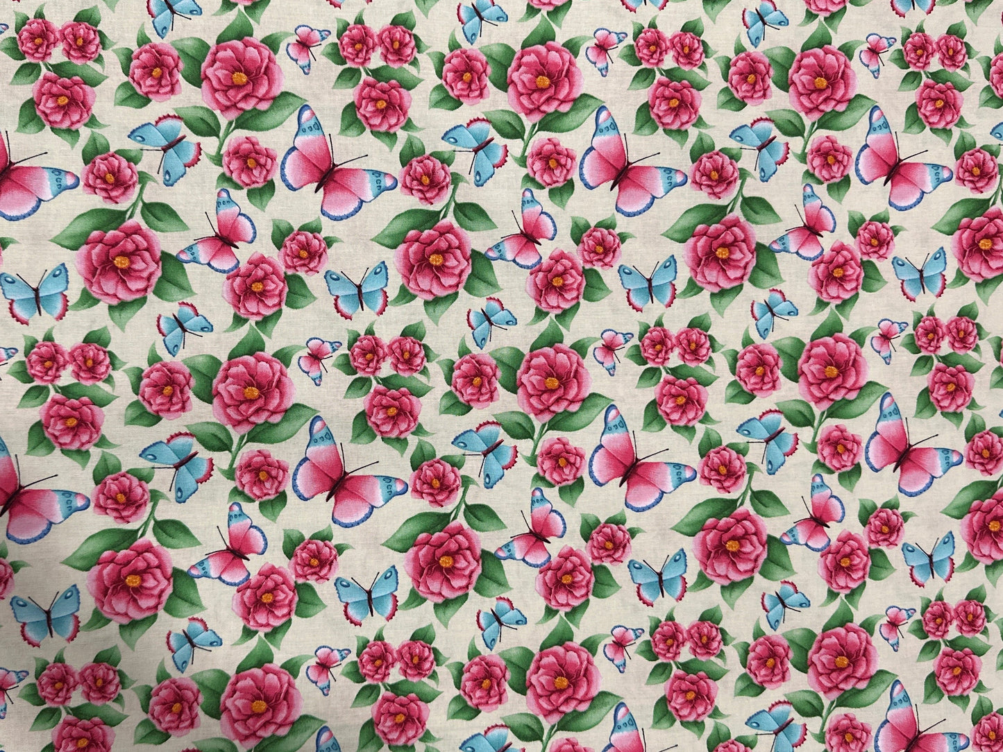 Tropical Butterflies and Flowers- Tropical Vibes Collection - Blank Quilting