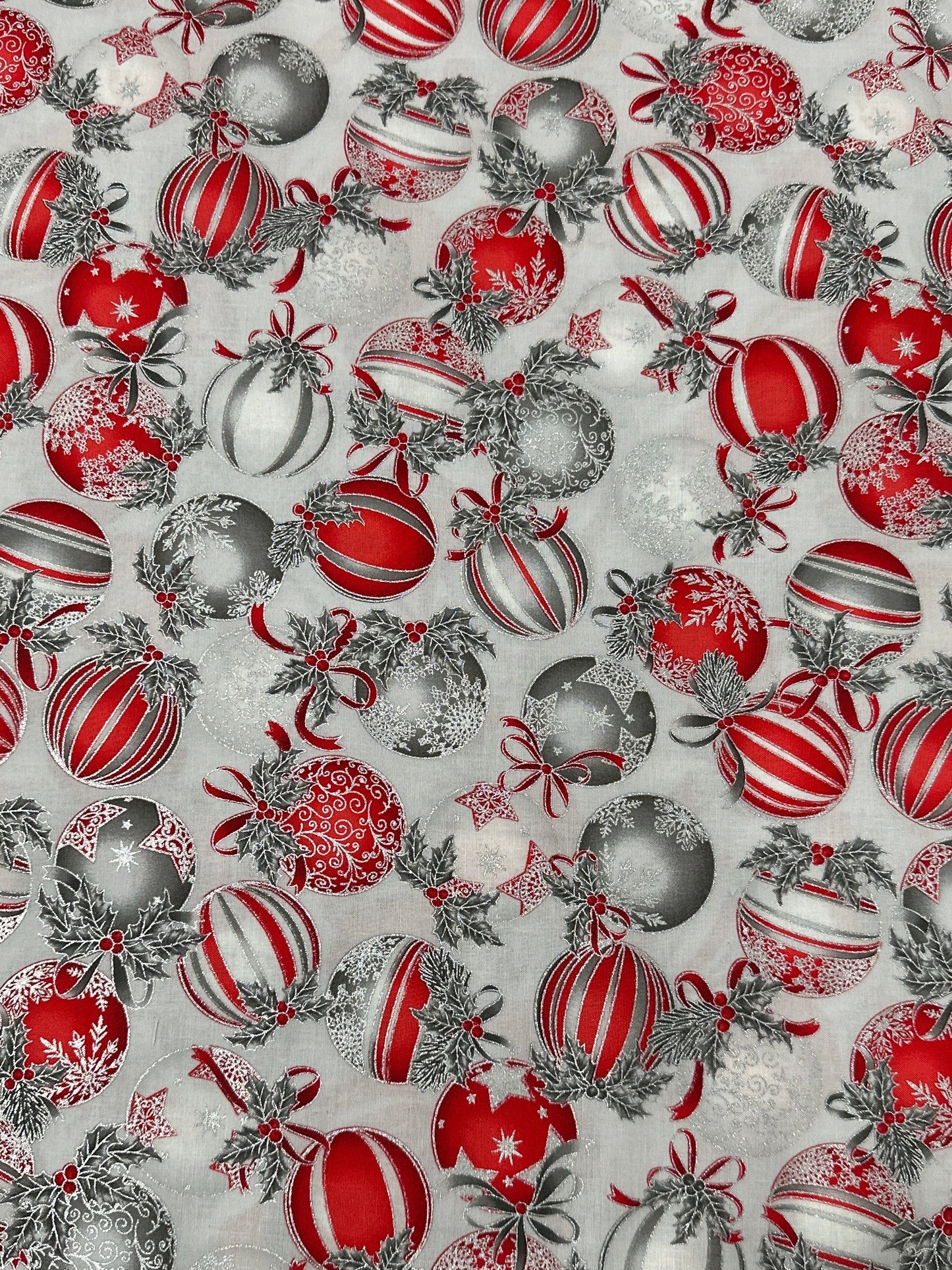 Holiday Flourish 15 Silver by Robert Kaufman Fabrics
