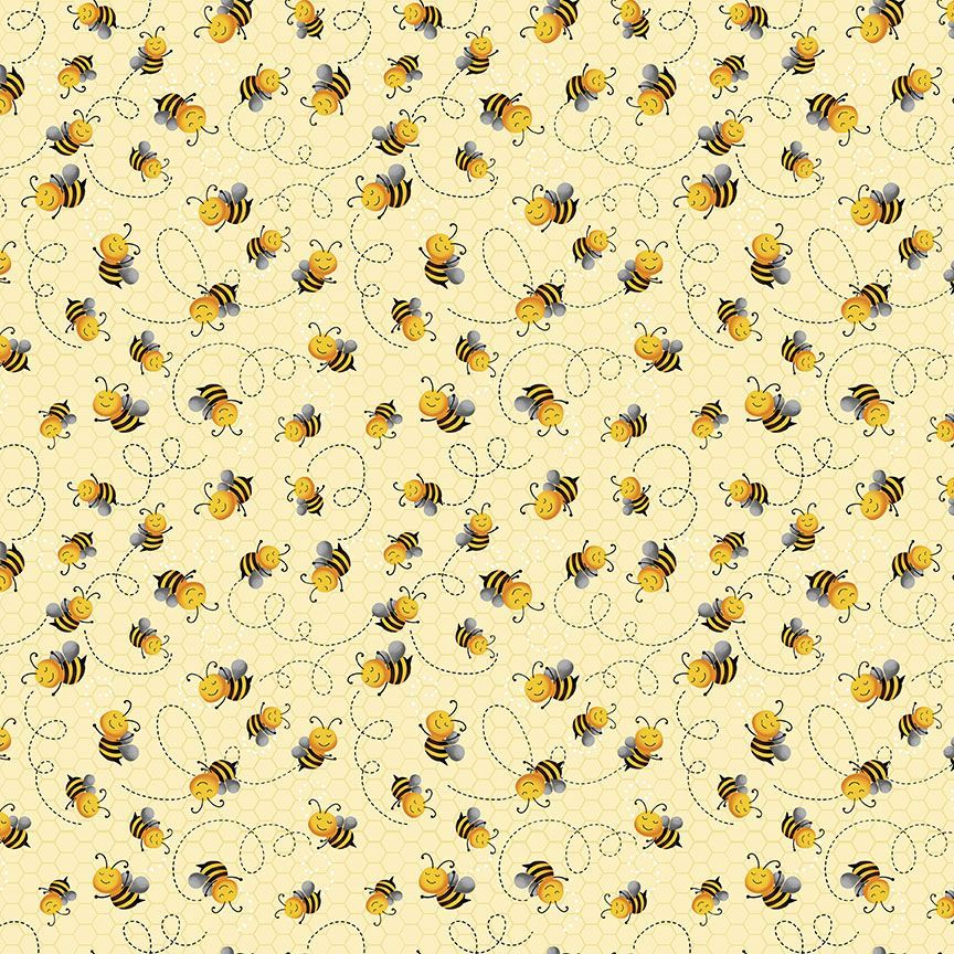 Yellow Cute Flying Bee