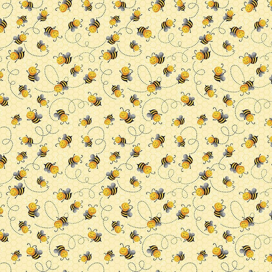 Yellow Cute Flying Bee