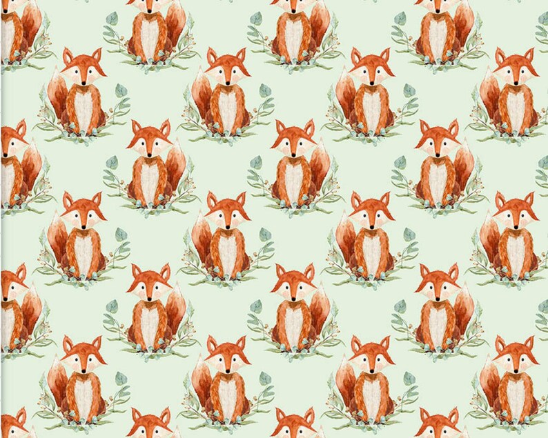Forest Friends Green Fox