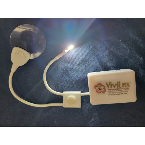 ViviLux Super Bright Flexible Craft Light - Velcro with 2" Round Optical Grade Distortion-Free 3x Magnifier