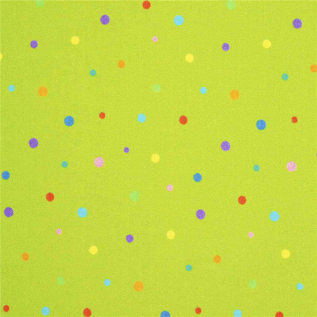 Polkadots on green by Elizabeth Studios