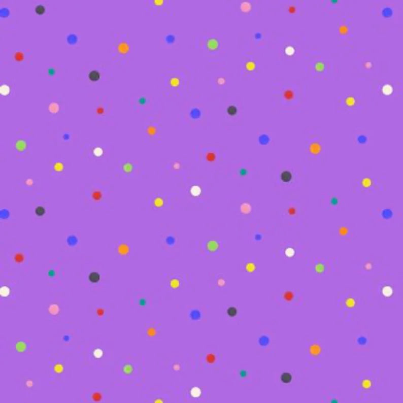 Polkadots on purple by Elizabeth Studios